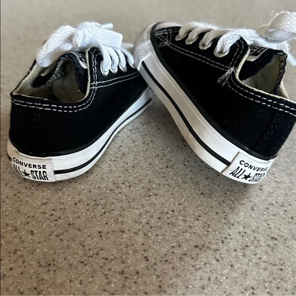 CONVERSE All Star Black Canvas Sneakers Toddler Size 4